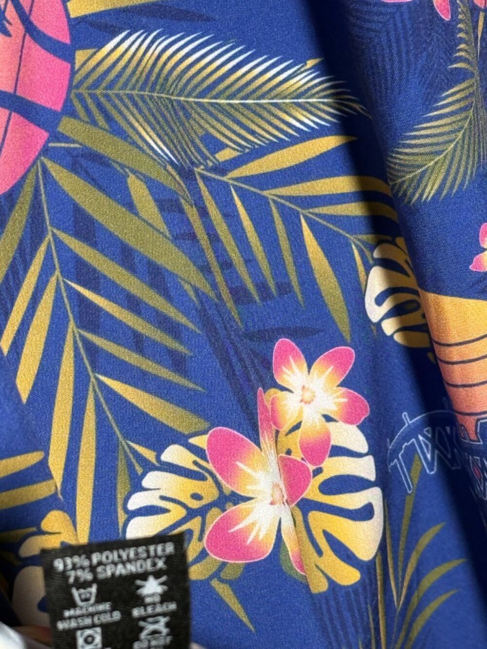 DIXXON Shirt of Summer Floral Tropical Short Sleeve Button Up Size XL Blue - Picture 9 of 10